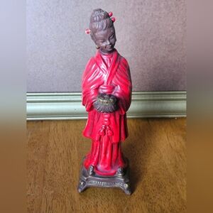 Kreiss 1950s Statue of Oriental Woman Figurine
